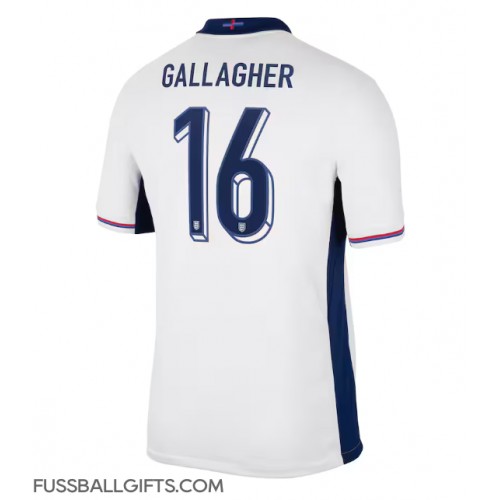 England Conor Gallagher #16 Fußballbekleidung Heimtrikot EM 2024 Kurzarm